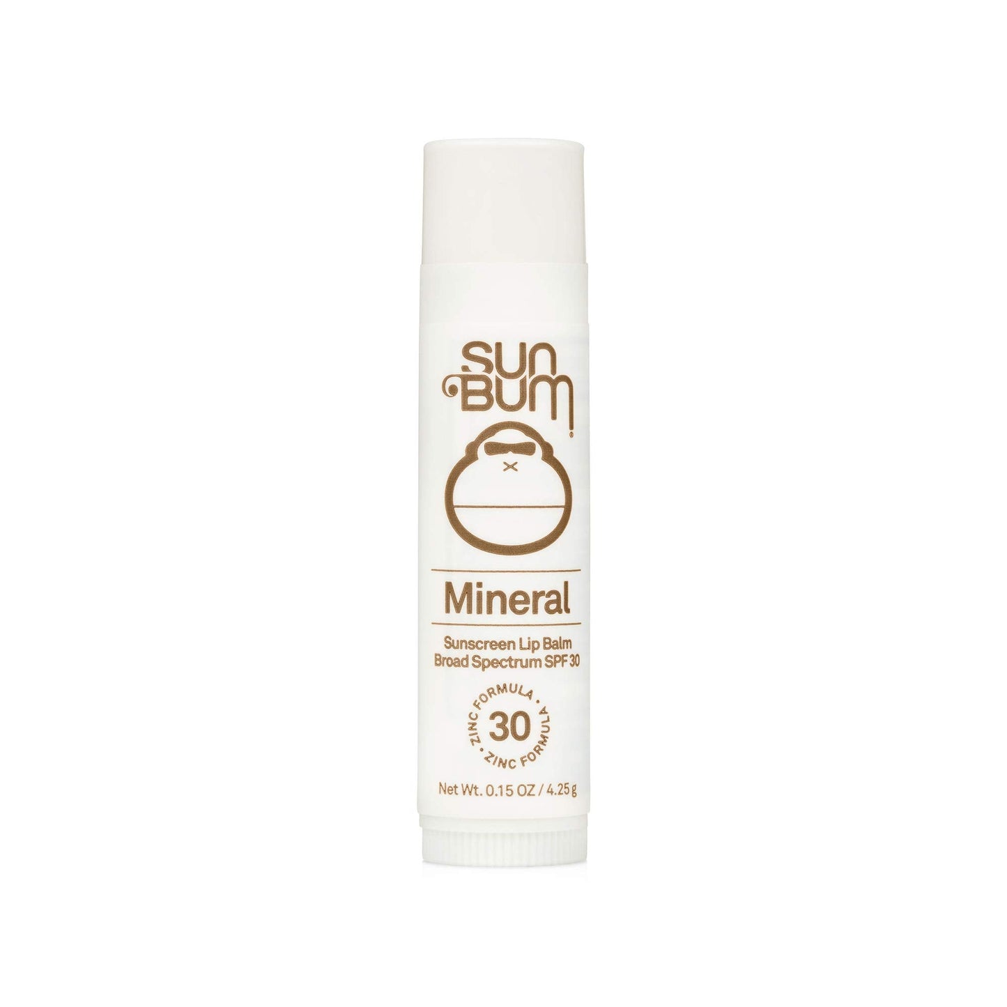 Sun Bum SPF 30 Mineral Sunscreen Lip Balm - Hawaii Act 104 Compliant (Octinoxate & Oxybenzone Free) - Zinc-Based Broad Spectrum UVA/UVB Lip Protection - 0.15 oz Stick