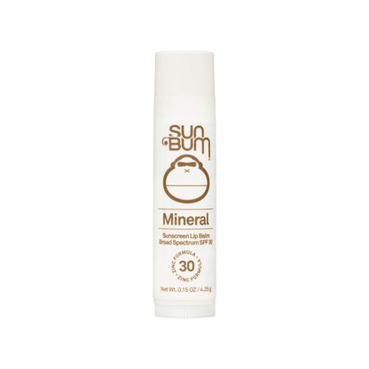 Sun Bum SPF 30 Mineral Sunscreen Lip Balm - Hawaii Act 104 Compliant (Octinoxate & Oxybenzone Free) - Zinc-Based Broad Spectrum UVA/UVB Lip Protection - 0.15 oz Stick