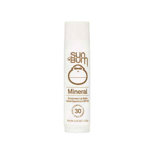 Sun Bum SPF 30 Mineral Sunscreen Lip Balm - Hawaii Act 104 Compliant (Octinoxate & Oxybenzone Free) - Zinc-Based Broad Spectrum UVA/UVB Lip Protection - 0.15 oz Stick
