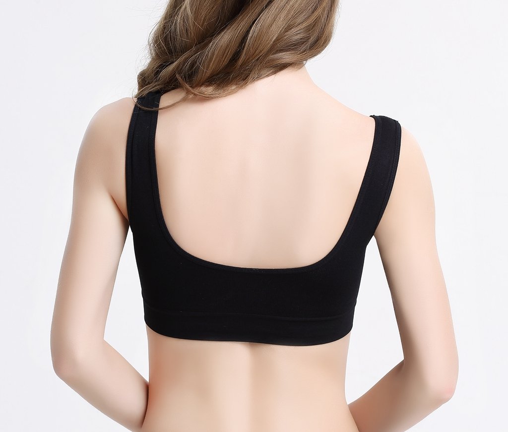 Women's Comfort Workout Sports Bra Low-Impact Activity Sleep Bras Pack of 2 3XL