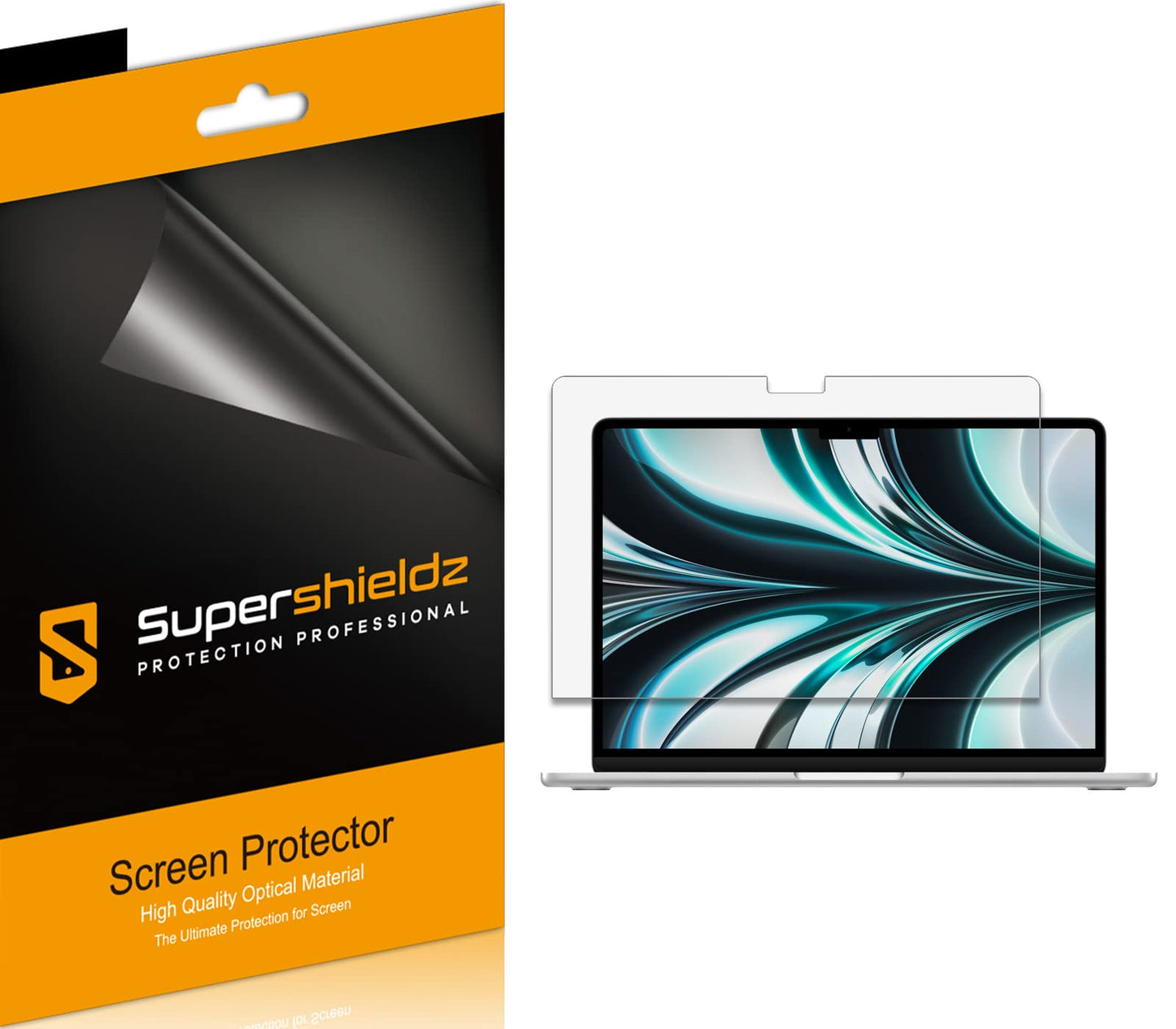 Supershieldz (3 Pack) Designed for New MacBook Air 13.6 inch (M4/M3/M2 Chip, 2022-2025) Screen Protector, High Definition Clear Shield (PET)