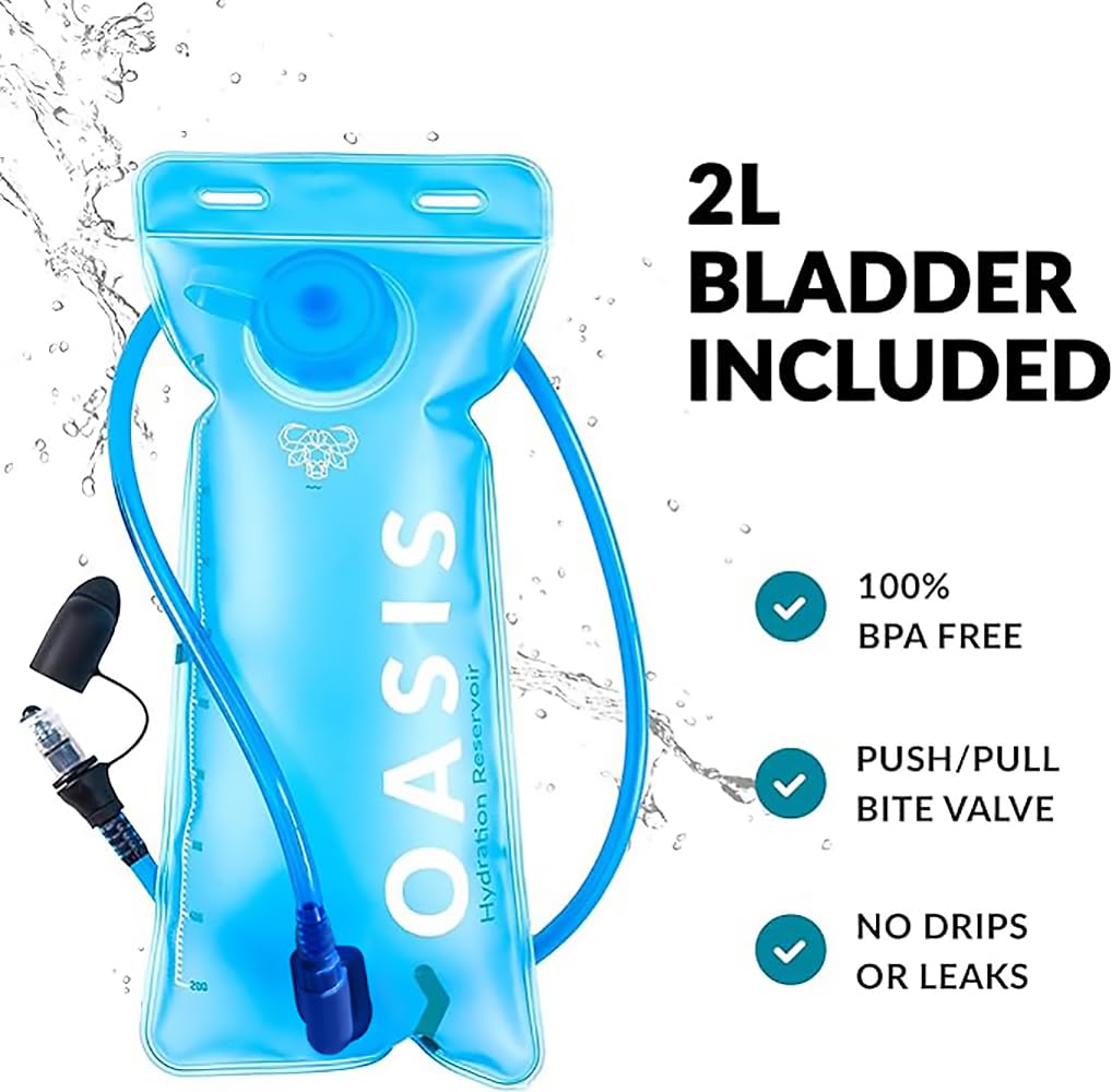 Road Runner Hydration Backpack – Lightweight Water Backpack with 2L Bladder - 12L Hydration Pack for Running, Hiking, Cycling & Outdoor Adventures