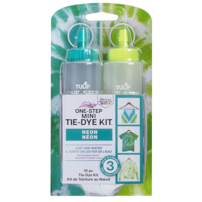 Tulip One Step Tie Dye Kit: Mini Neon Kit in Teal and Green