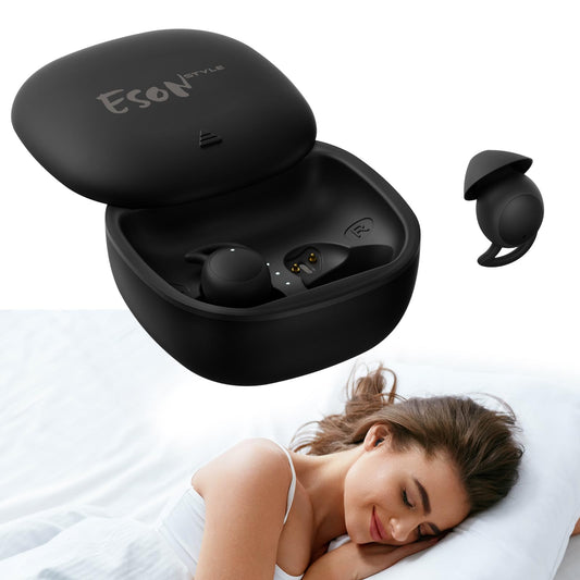 esonstyle Invisible Sleep Headphones, Sleep Earbuds for Side Sleepers, Mini Bluetooth Sleep Headphone Comfortable Noise Blocking, IPX6 Waterproof Bluetooth 5.4 Earbuds for Sleeping, Workout