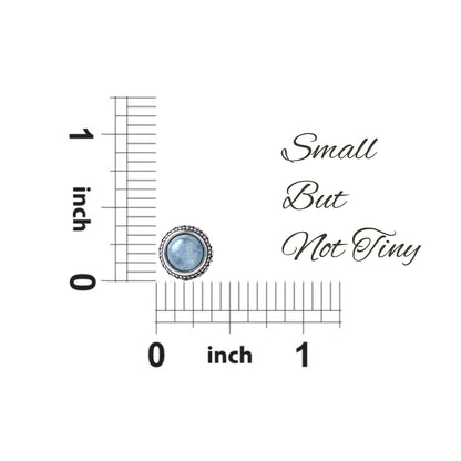 Small Genuine Blue Aquamarine 925 Sterling Silver Hypoallergenic Studs Earrings Jewelry for Women Dainty Trendy Antiqued Silver March Birthstone Gifts for Her