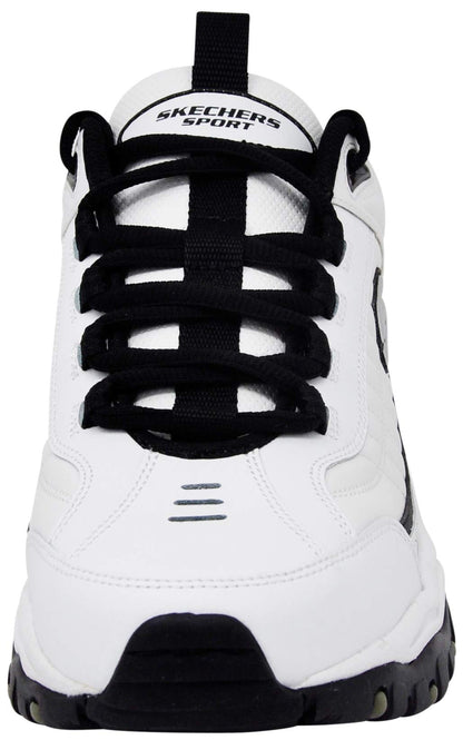 Skechers Men's Energy Afterburn Lace-Up White/Black Sneaker 10.5 W US