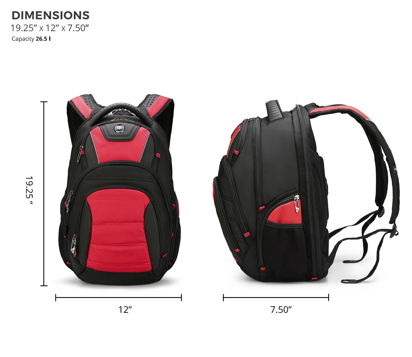 Swissdigital Design Men's Laptop Backpack for College and Business Travel with Integrated USB Charging Port and RFID Protection Fits 15.6" Laptops | J14-41