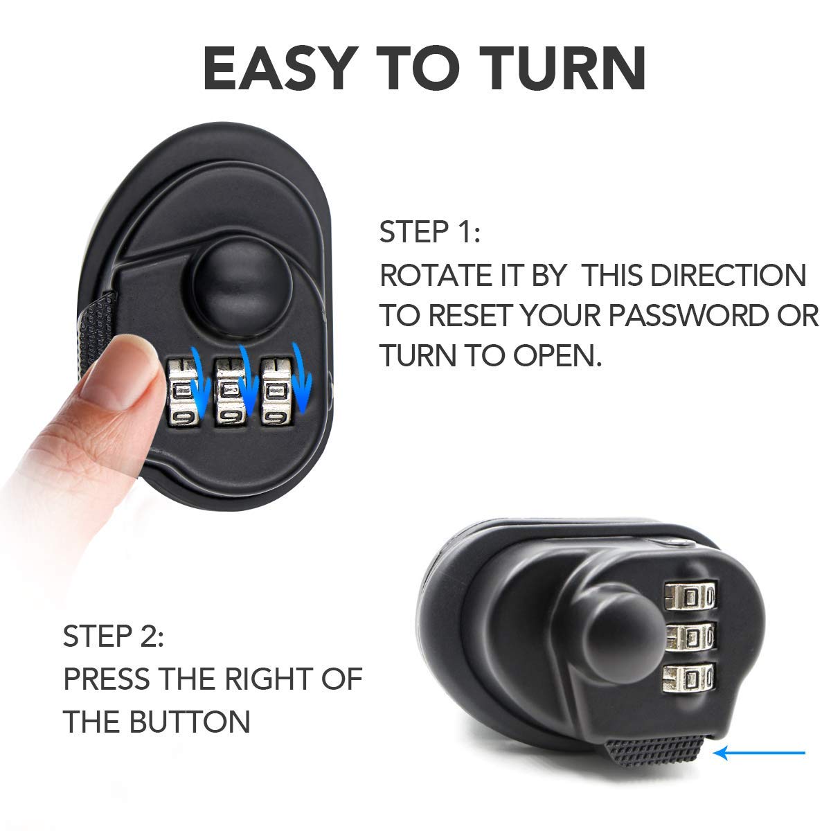 RioRand Trigger Lock 3 Digit Combination Gun Lock Gun Trigger Lock Accessories (3PCS)