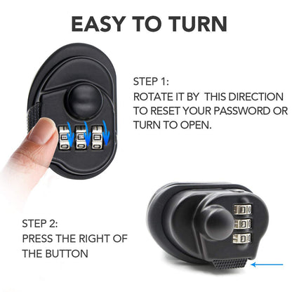 RioRand Trigger Lock 3 Digit Combination Gun Lock Gun Trigger Lock Accessories (3PCS)