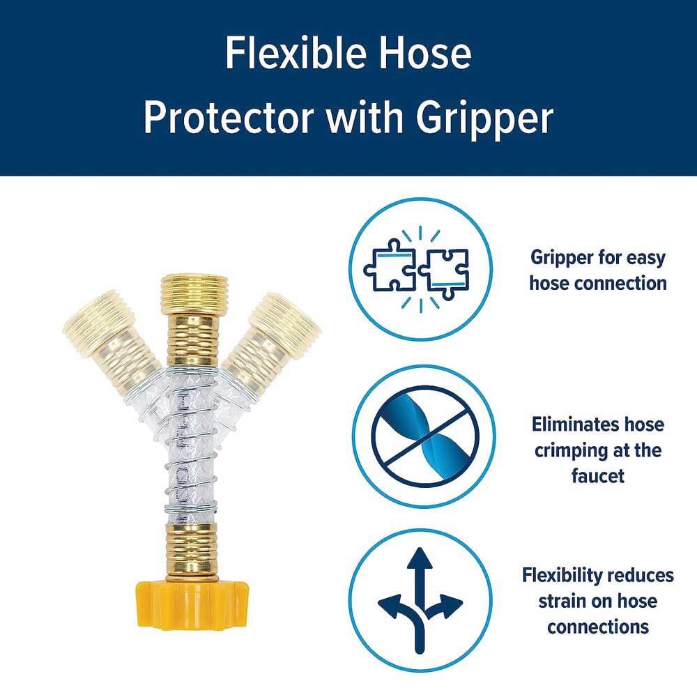Camco Flexible Hose Protector-Eliminates Hose Crimping and Straining at Faucets and Water Connections, Creates Hose Flexibility (22703)
