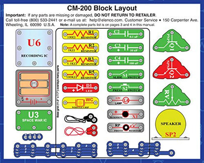 Snap Circuits 203 Electronics Exploration Kit | Over 200 STEM Projects | Full Color Project Manual | 42 Snap Modules | Unlimited Fun