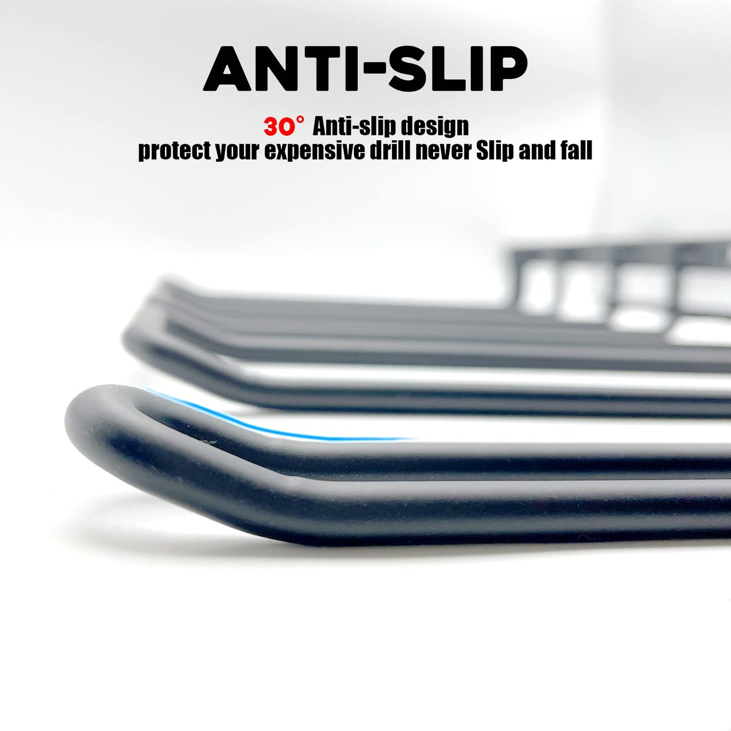 Vikerniel Drill Holder, Power Tool Organizer, Wall Mount 4 Cordless Metal Shelf Holder, Utility Storage Rack for Dewalt Cordless Tools for father day gifts