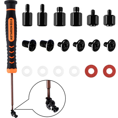 ASTARON M.2 SSD Screws Kit，Nvme M2 Screws Suitable for PS5 ASUS MSI Gigabyte NGFF Motherboard