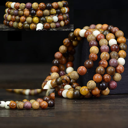 CarpenterC 200pcs 10mm Gorgeous Natural Round Polished Rosewood Loose Beads for Jewelry Making DIY Handmade Crafts