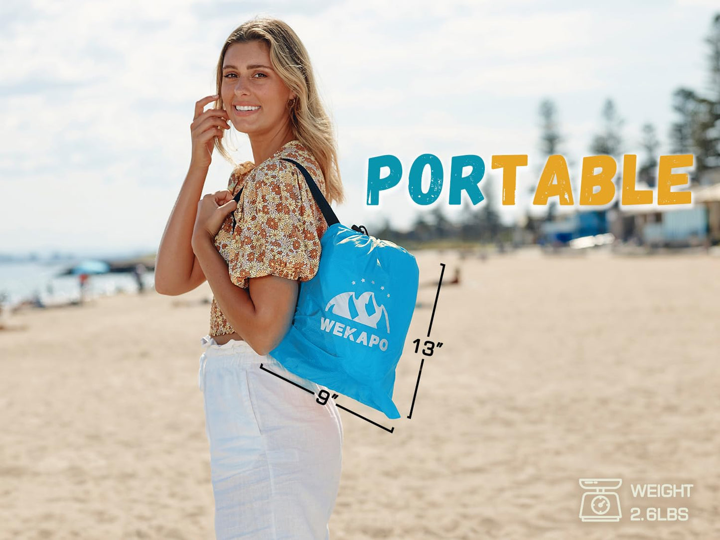 WEKAPO Inflatable Lounger Air Sofa Hammock-Portable,Water Proof& Anti-Air Leaking Design-Ideal Couch for Backyard Lakeside Beach Traveling Camping Picnics & Music Festivals