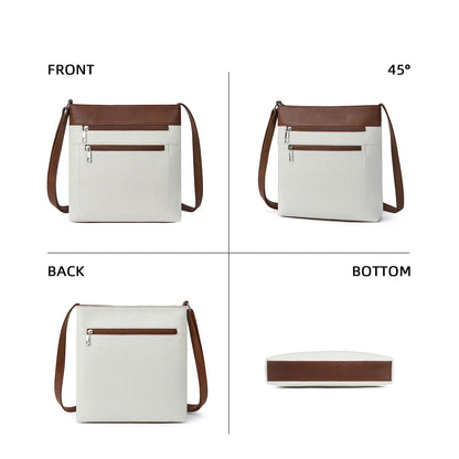 BOSTANTEN Crossbody Purses for Women Medium Shoulder Bag Quilted Handbags with Zipper Pocket