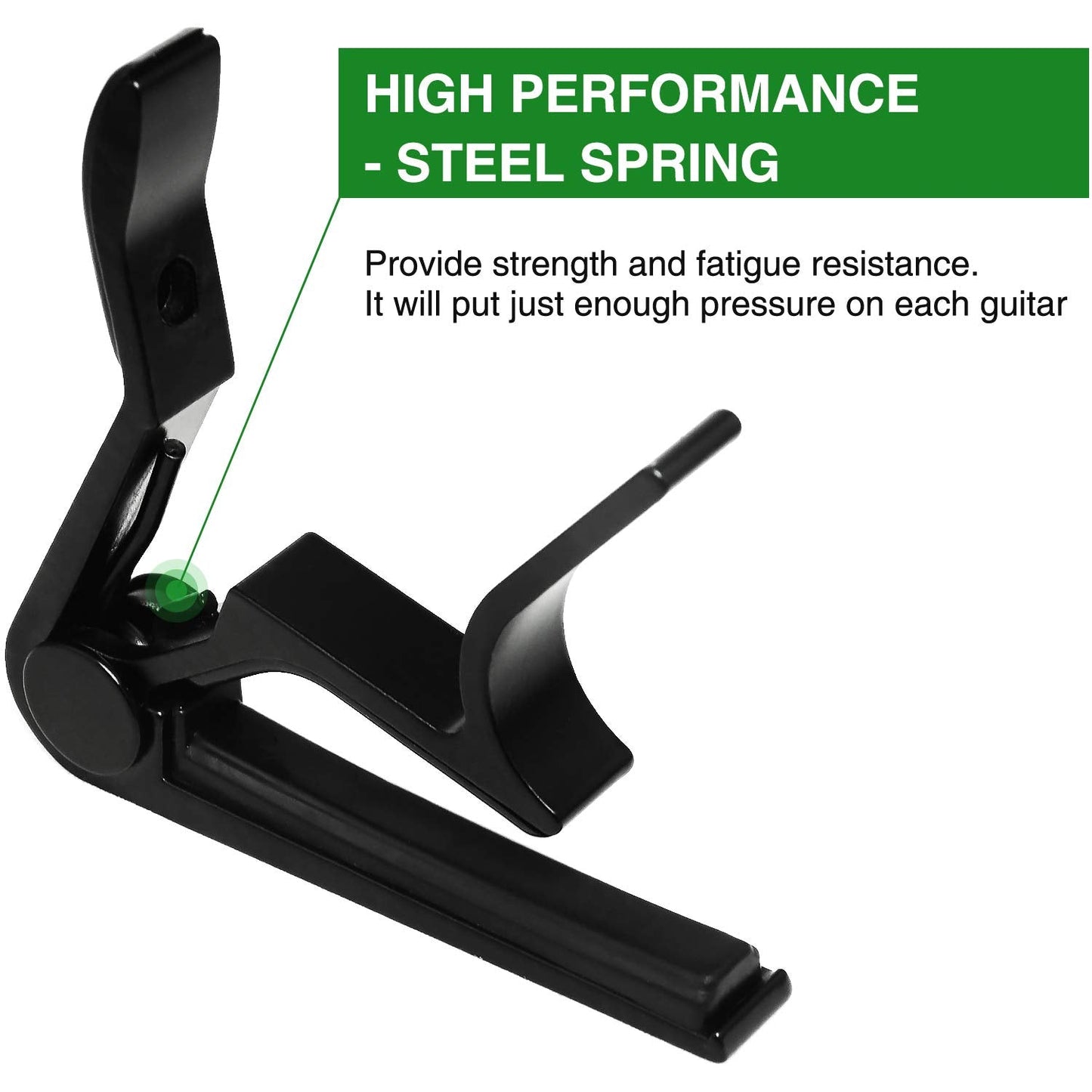 Guitar Capo, 6-String Acoustic & Electric Guitar Capo,Capo for acoustic guitar(Black)