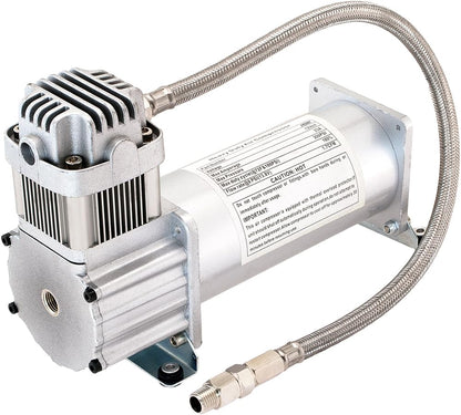 Vixen Horns Heavy Duty Onboard Air Compressor 200 PSI. Universal Replacement for Truck/Car Train Horn/Suspension/Ride/Bag kit/System. Fits All 12v Vehicles like Semi/Pickup VXC8301