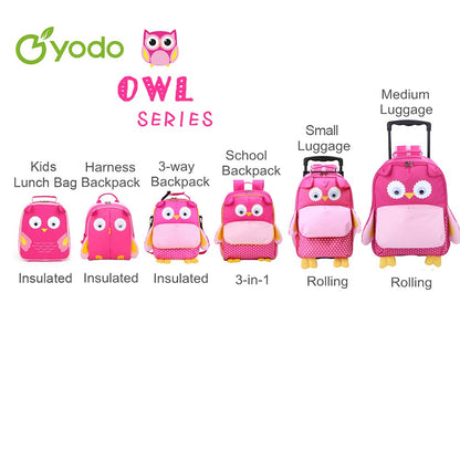 yodo Kids Insulated Toddler Backpack with Leash Safety Harness Lunch Bag
