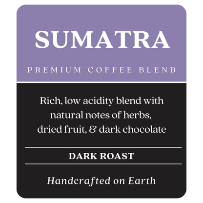 Copper Moon Dark Roast Whole Bean Coffee, Sumatra Blend, 2 Lb
