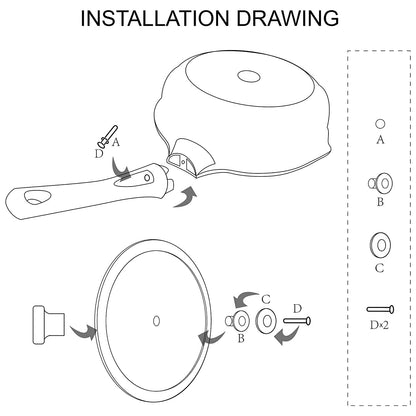 Vinchef Nonstick Deep Frying Pan Skillet with Lid, 11in/5Qt Saute Pan, German 3C+ Ceramic Coating Technology, Heat Indicator, Induction Compatible