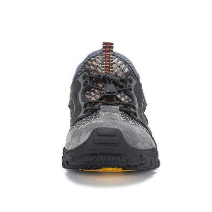 FLARUT Men's Sandals Barefoot Hiking Shoes Quick Dry Lightweight Outdoor Training Water Walking Shoes (Gray, EU44)