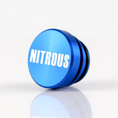 UYYE Cigarette Lighter Plug Billet Aluminum Dustproof Plug, Nitrous Button, Car Interior Accessories Fits Most Automotive Vehicles and Boats with Standard 12 Volt Power Source,Blue