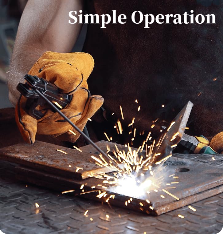 Wrdlosy Stick Welder 250A 20PCS Welding Rods 16 Inches Gloves Welding Machine, Super MINI Welder Portable Hammer, IGBT Inverter Welder Machine 110V, Beginner Hobbyists Home Repairs DIY Projects (Red)