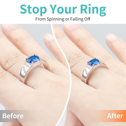 Ring Sizers for Loose Rings, 8 Pack 8 Sizes, Ring Size Adjuster, Invisible Ring Guards for Women and Men, Ring Resizer with Polishing Cloth，Fits Bands Width to 1-8mm