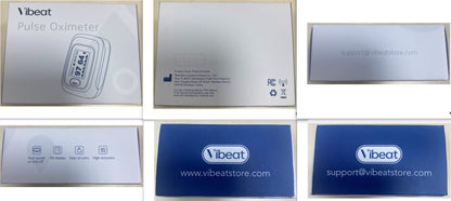 Vibeat Fingertip Pulse Oximeter, Blood Oxygen Saturation Monitor| O2 Meter, Portable SPO2 & Pulse Rate Monitor, Batteries and Lanyard Included
