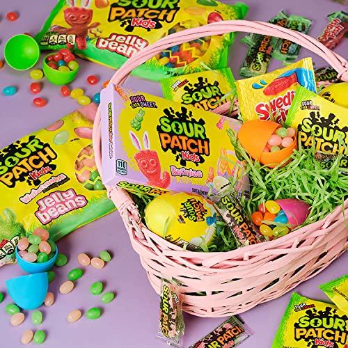 SOUR PATCH KIDS and SWEDISH FISH Mini Soft & Chewy Easter Candy Variety Pack, Bulk Candy, 50 Snack Packs