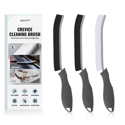 SXhyf Crevice Cleaning Brush - Grout Scrub Brush, House Cleaning Supplies, Gap Cleaning Tools, Home Essentials, Gifts for Women Men, Hard Bristle Crevice Cleaner Brush for Household Use, Bathroom