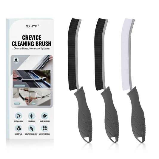 SXhyf Crevice Cleaning Brush - Grout Scrub Brush, House Cleaning Supplies, Gap Cleaning Tools, Home Essentials, Gifts for Women Men, Hard Bristle Crevice Cleaner Brush for Household Use, Bathroom