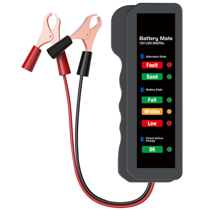 12V Car Battery Tester and Alternator Tester, Automotive Load Tester Indicator, 12 Volt Auto Check for Automobile
