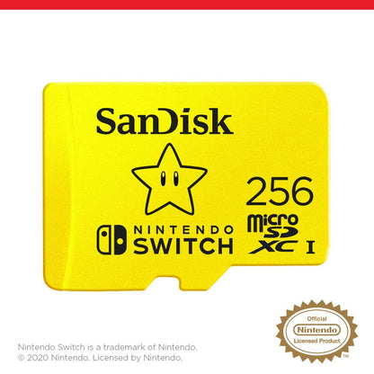 SanDisk 256GB microSD Card, Licensed for Nintendo-Switch - Made for Nintendo-Switch 1, OLED, and Lite - SDSQXAO-256G-GNCZN