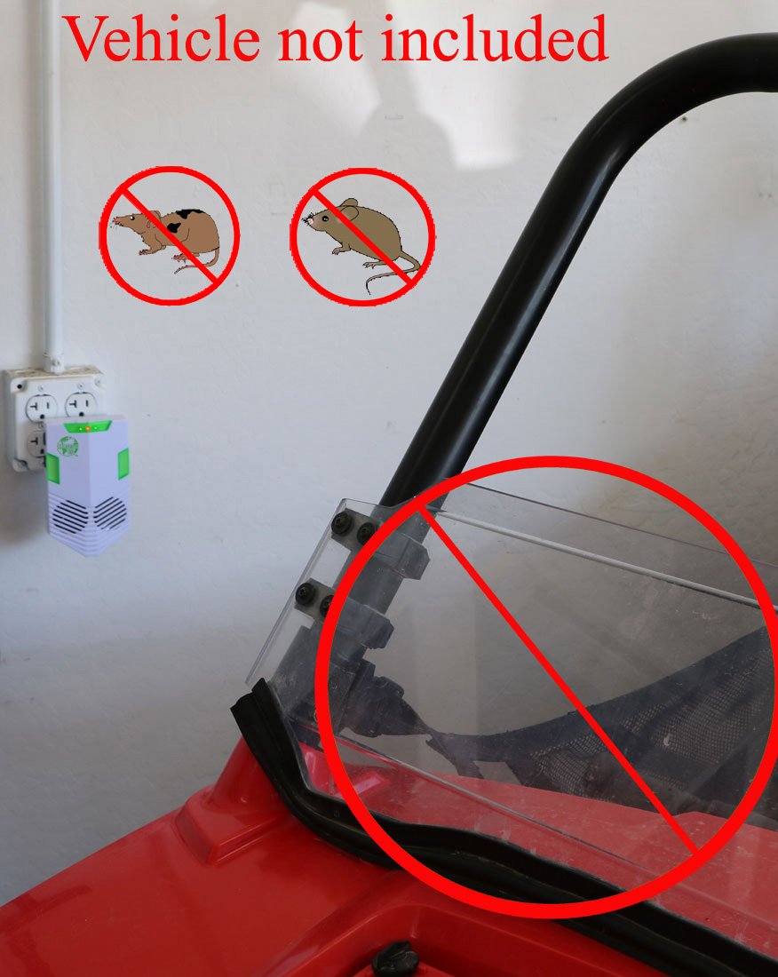 CLEANRTH CR008 Advanced Ultrasonic Rodent Repelling System - Powerful Indoor & Outdoor Rodent Repellent