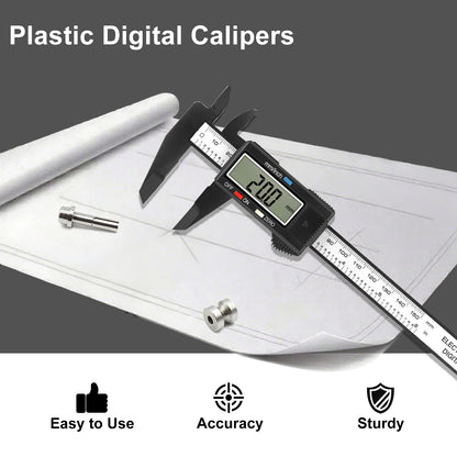 Digital Caliper, Sangabery 0-6 inches Caliper with Large LCD Screen, Auto - Off Feature, Inch and Millimeter Conversion Measuring Tool, Perfect for Household/DIY Measurment, etc