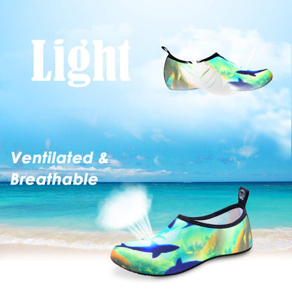 DigiHreo Water Shoes Barefoot Quick-Dry Outdoor Beach Swim Sports Aqua Yoga Socks Slip-on for Women Men