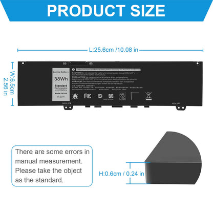 Fancy Buying 39DY5 F62G0 Battery for Dell Inspiron 13 7000 i7373 7373 7386 2-in-1 7370 7380 5370 P83G P87G P91G P83G001 P83G002 P87G001 P91G001 039DY5 39DY5 0F62G0 RPJC3 0RPJC3 F62GO Vostro 13 5370