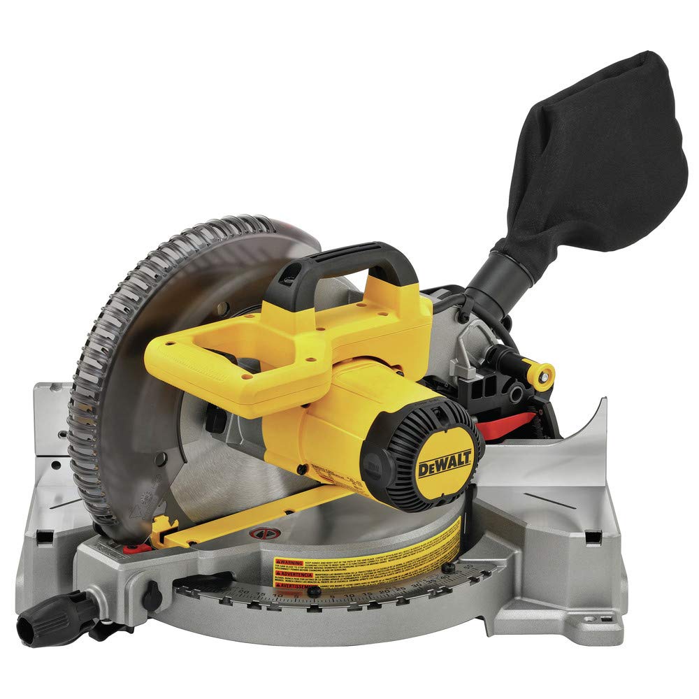 DEWALT Miter Saw, Single Bevel, Compound, 10-Inch, 15-Amp (DWS713)