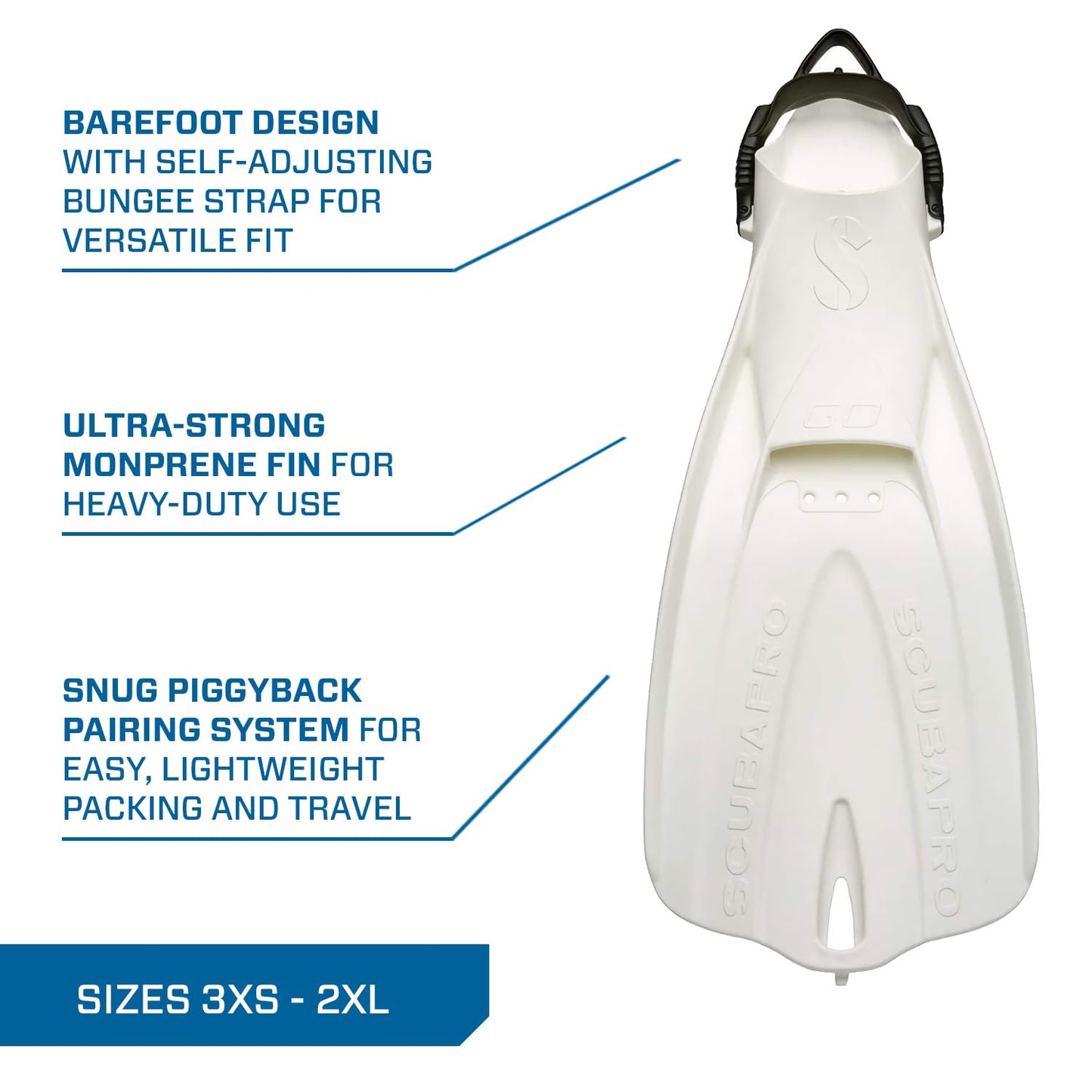Scubapro GO Travel Fins - White