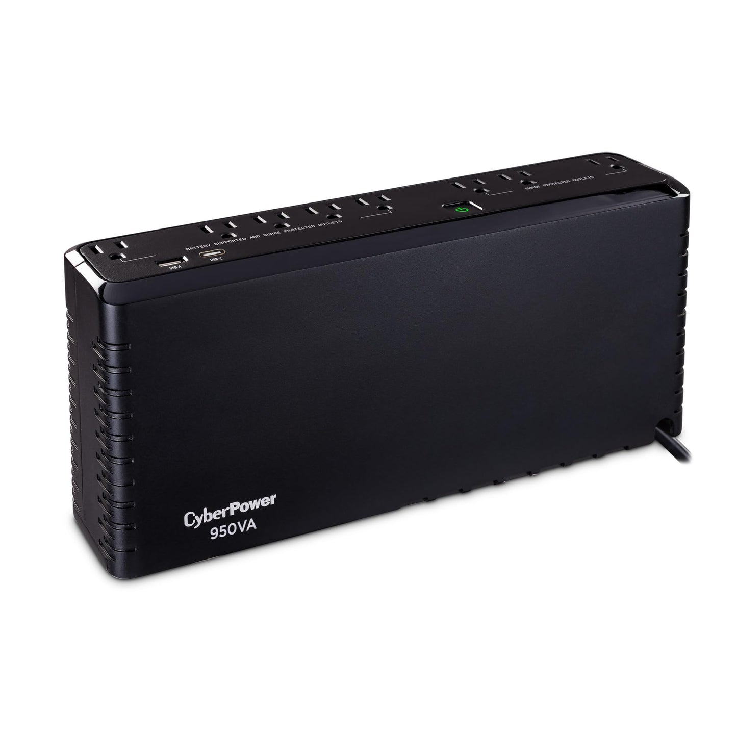 CyberPower SL950U Standby UPS Battery Backup and Surge Protector, 950VA/510W, 8 Outlets, USB Charge Ports, Slim Profile, UL Certified