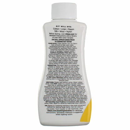 Rit Purpose Liquid Dye, Yellow, 236ml