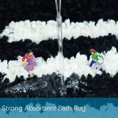 ZebraSmile Bathroom Rugs - Cat Bathroom Rug Non Slip Washable Soft Bath Mat Shower Room Bathmat Funny Doormat Cat Bath Rug19.5 X 31.5 in