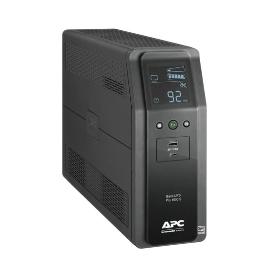 APC UPS 1000VA Sine Wave UPS Battery Backup and Surge Protector, BR1000MS Backup Battery Power Supply with AVR, (2) USB Charger Ports