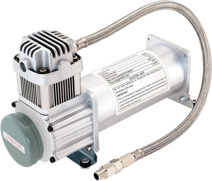 Vixen Horns Heavy Duty Onboard Air Compressor 200 PSI. Universal Replacement for Truck/Car Train Horn/Suspension/Ride/Bag kit/System. Fits All 12v Vehicles like Semi/Pickup VXC8301