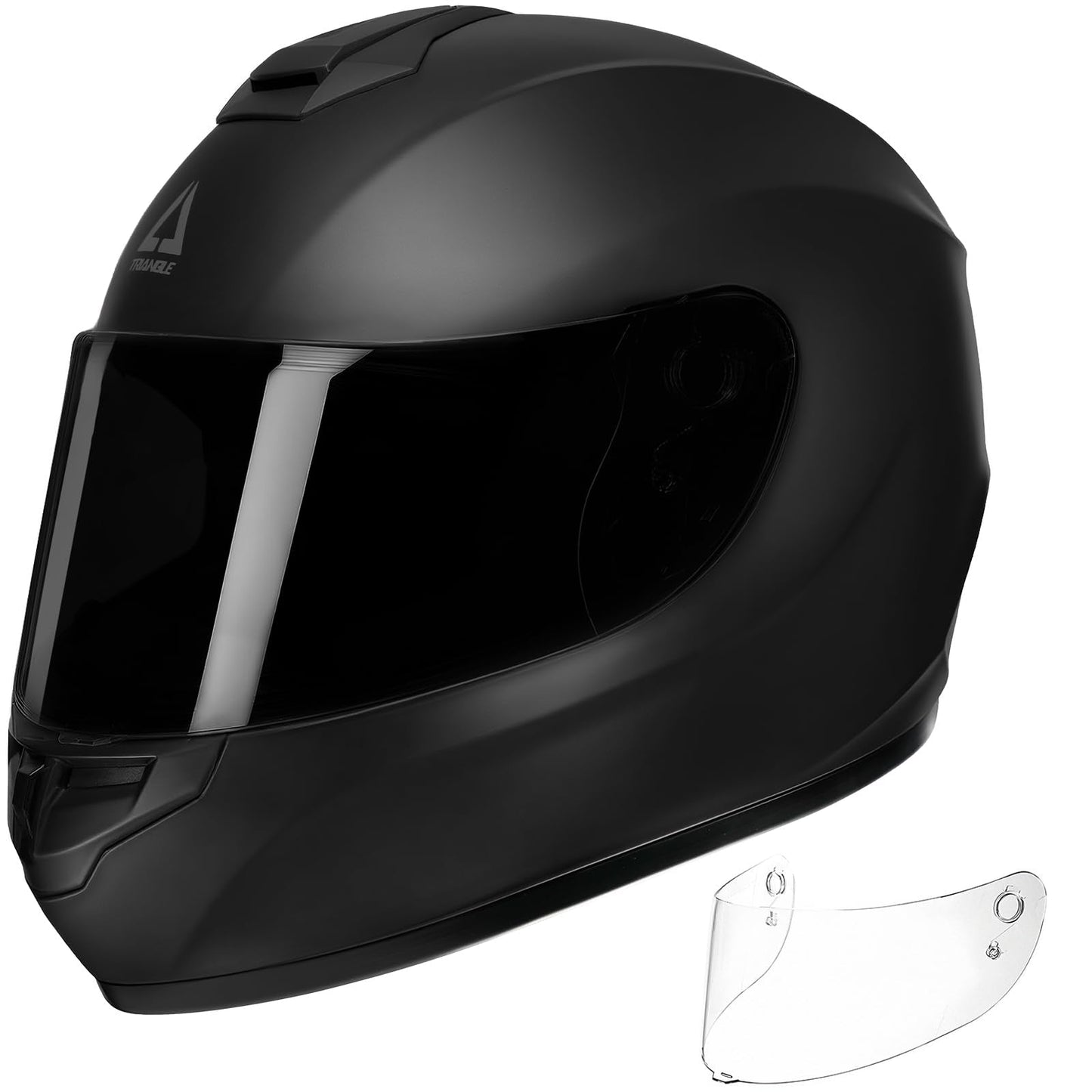 TRIANGLE Motorcycle Helmets Full Face Motorcycle Helmet for Men & Women with Tinted and Clear Visor Meet Dot Approved