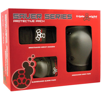 Triple Eight Saver Series Pad Set with Kneesavers, Elbowsavers and Wristsavers, Large