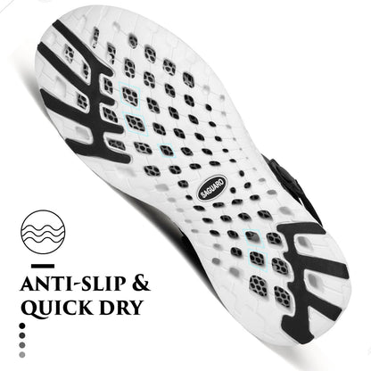 SAGUARO Men's Women's Quick Dry Garden Shoes Lightweight Breathable Gardening Clog Water Shoes Mesh Sandals for Sports Outdoor Beach Pool Exercise Black 10 Women/8 Men