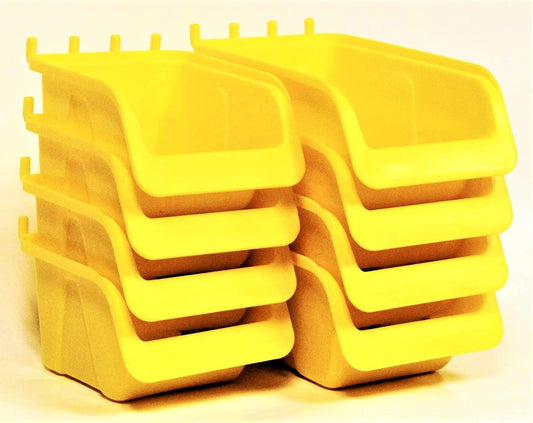 WallPeg Peg Board Bin Kit - Kit PB-4 - Pegboard Accessories for Garage Storage & Tool Organizer - Workbench Bins Pegboard Accessories